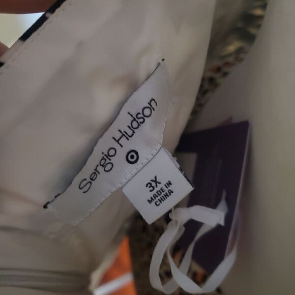 NWT Target x Sergio Hudson Animal Print Fitted Dress 3X - Picture 5 of 10